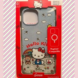 Hello Kitty iPhone Case - Blue and Red